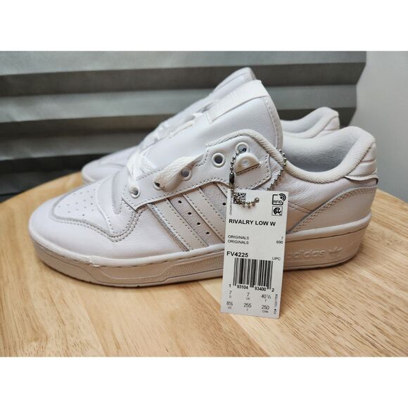 Adidas Rivalry Low Women's size 8.5 White Sneakers - Picture 7 of 8
